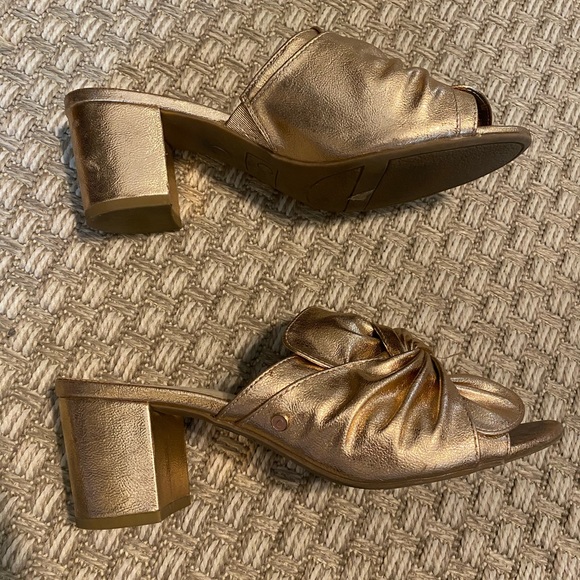 Sam Edelman Circus Rose Gold Bow Sandal Heels 10 - Picture 11 of 11